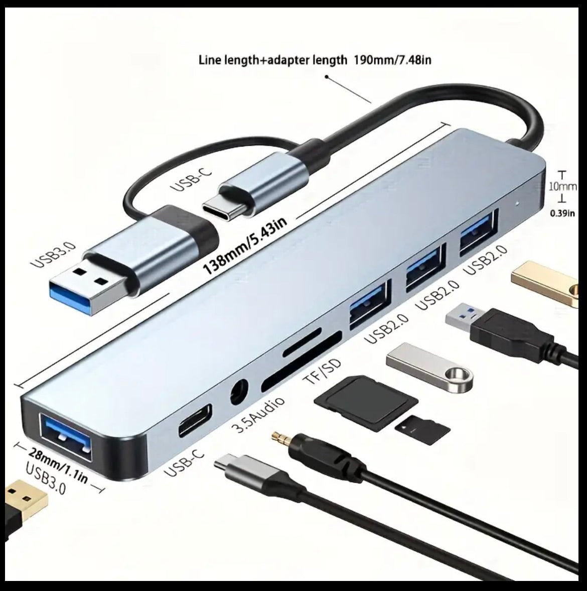 8 in 1 docking station